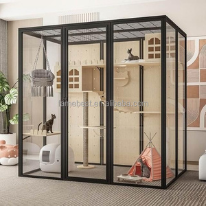 Jaula de Cristal Premium para Gatos, Estilo Villa, Transpirable, Tipo Vitrina, para el Hogar y Tiendas de Mascotas - Product Image 4