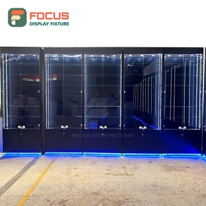 Vitrine à tabac de luxe avec panneau en verre, tiroir verrouillable, étagères multiples, vitrine à cigarettes - Product Image 5