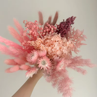Boîte artisanale de fleurs roses, fleurs séchées DIY pour créer vos propres centres de table, kit artisanal de Noël, mariage bohème