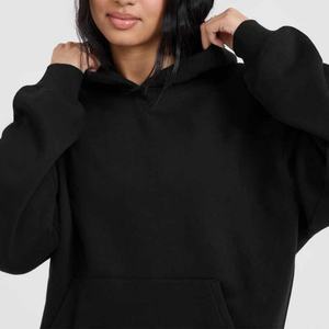 Sweat-shirt pour femme, vêtements de sport, vêtements de sport amples, manches longues, coton, poches, fabrication OEM, vente en gros - Product Image 2
