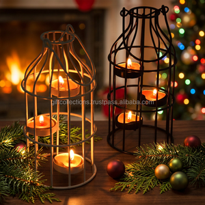 Lámpara LED Hexagonal de Estilo Europeo Americano, Decoración para Mesa, Funciona con Batería, Velas sin Llama Ecológicas para el Hogar - Product Image 3