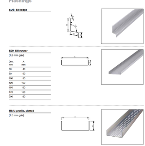 स्टील trims के लिए flashings सैंडविच पैनलों और दरवाजे खिड़कियां trims रिज कैपिंग - Product Image 6
