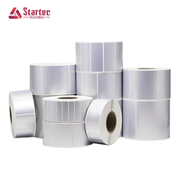 Étiquettes de produits personnalisées en PET argent mat, imperméables, résistantes aux déchirures, autocollantes, pour l'emballage, étiquettes électriques, impression d'autocollants