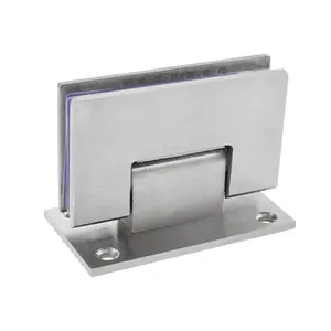 HM1244 Heavy Duty da parete a vetro perno cerniera doccia senza cornice morsetto porta cerniere in vetro