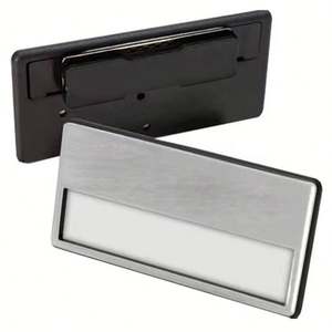 Fabricant OEM, vente en gros, pas de minimum, logo personnalisé par sublimation, badge de nom en plastique vierge, badge magnétique de nom - Product Image 2