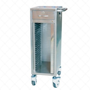 All Stainless Steel Medical <b>Record</b> Cart 25 Compartments Durable Hospital Furniture For Patient Files And Folders - Product Image 3
