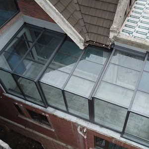 Véranda rétractable en toute saison pour véranda, fenêtre <span class=keywords><strong>coulissante</strong></span> électrique en verre trempé pour hôtels appartements - Product Image 2