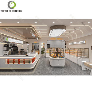 Ideas de Decoración para Panadería, Exhibidor de Pan Personalizado, Muebles de Panadería Duraderos, Mostrador de Vidrio para Exhibición de Pan - Product Image 3