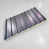 Tôle de toiture en alliage d'aluminium Great Wall, tuile métallique isolée double face, largeur 950 mm, étanche, longue portée pour villa