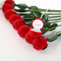 Boîte à roses, fleurs artificielles, fleurs pas chères pour la maison, cadeau pour la Saint-Valentin, fleurs en promotion, boîte à bijoux rose