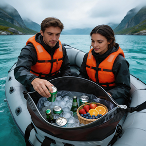 Sac isotherme personnalisé grand format, imperméable et étanche, pour la plage, les pique-niques, le camping, les voyages, le stockage des boissons et des aliments - Product Image 2