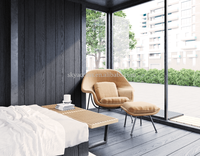 Maisonnette Conteneur Modulaire de Luxe à Panneaux Sandwich, Design Moderne Préfabriqué, 20 Pieds, Villa de Vacances en Promotion