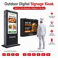 KEINONE - Pantalla Digital para Menús de 43, 50 y 55 Pulgadas, Resistente al Agua, con Sistema Android, para Publicidad en Exteriores, para Restaurantes