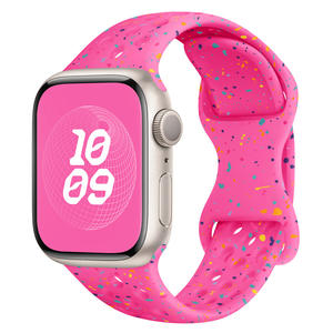 Correa Universal de moda adecuada para Apple Colorful Dot <span class=keywords><strong>Rainbow</strong></span> Butterfly Buckle para Iwatchse S9 1-8 Ultra correa de silicona - Product Image 5
