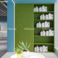 Couverture acoustique moderne en fibre de polyester Flex Wave Beosound 3D PET espace absorbant le son NRC 0.9 feutre acoustique ignifuge de qualité B1