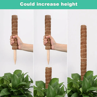 Support de plante en fibre de coco, tuteur en mousse de coco pour plantes grimpantes d'intérieur, bâton de culture en fibre de coco