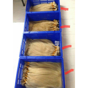 Extensions de cheveux blonds indiens Remy de haute qualité à clipser avec pointes à cheveux coupés à la main - Product Image 3