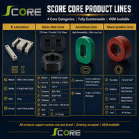 Aimant industriel souple haute performance à noyau en acier au silicium toroïdal avec services de soudage/pliage/découpe