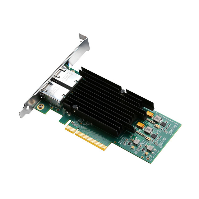 PCIe X8 10GbE Dual RJ45 Network Card Intel X540 Chip 10G Ethernet Adapter for Server NAS Soft Router Industrial Control