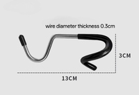 130mm fabricants chauds équipement de camping en plein air Portable anti-dérapant tente pôle crochet court cochon queue crochet en métal