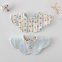 Bavoir Réversible pour Animaux de Compagnie 100% Coton Style Coréen Anti-Léchage Bandana pour Chien et Chat Vêtements et Accessoires pour Animaux