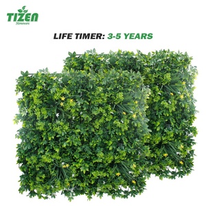 Tizen Bán Buôn Trang Trí Trong Nhà Ngoài Trời Hoa Giả Bảng Treo Tường Cây Xanh Nhân Tạo Tường Cỏ - Product Image 2