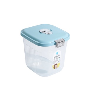 Distributore Riso 5kg Doppio Contenitore, Erogatore Cereali Ermetico Con Pannello Trasparente Per Cucina
