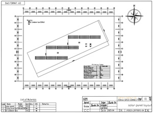 Introduzione del sistema di energia solare Topsky-disegno preliminare di disegno di grande rete commerciale 150KW collegato sistema di energia solare - Product Image 5