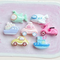 Mini breloques en résine : Taxi, véhicule, avion, voiture – Accessoires en résine plastique pour nail art et décoration capillaire