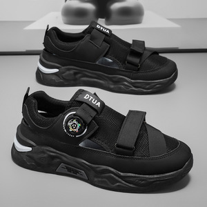 2026 Summer Men's Sandals High Appearance Breathable <b>Clogs</b> Trendy Outdoor Sports Beach Shoes with Rotating Button - Product Image 3