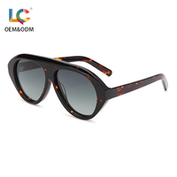 Lunettes de soleil polarisées UV400 surdimensionnées en acétate pour la plage, les fêtes estivales, style mode homme et femme, vente en gros