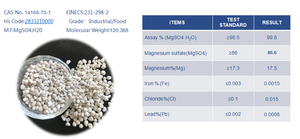 Fertilizante DINGHAO MgSO4 Factory Price 99% Sulfato De Magnésio Monohidratado - Product Image 5