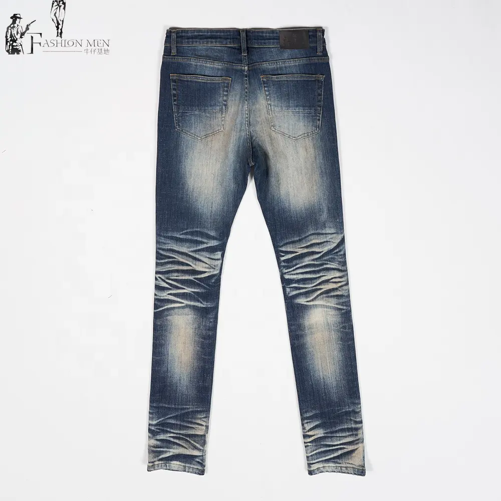 Wangshengเสื้อผ้า2024สไตล์ใหม่ผู้ชายตรงกางเกงยีนส์Hip Hopกางเกงยีนส์ผู้ชายซิปNostalgic Slim Fitกางเกงยีนส์
