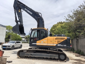 Excavadora de cadenas Hyundai R305LC-9T usada de 30 toneladas, excavadora hidráulica original de Corea, maquinaria de construcción de segunda mano en stock - Product Image 4