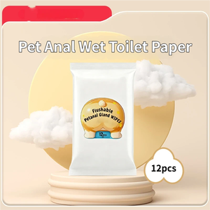 Lingettes nettoyantes jetables biodégradables en fibre de bambou pour animaux de compagnie (chiens et chats), lavables dans les toilettes, pour un nettoyage en profondeur, vente en gros - Product Image 3