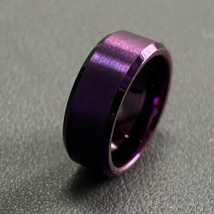 ALIN Bán Buôn Mens Thiên Thạch Galaxy <span class=keywords><strong>Opal</strong></span> Nhẫn Đen Tungsten Carbide Nhẫn Cưới Cho Nam Giới Khắc Nhẫn - Product Image 5