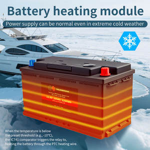 Çift amaçlı 12V LiFePO4 LiFePO4 lityum iyon batarya paketi su geçirmez deniz CCA1800 ile 6000 marş döngüsü - Product Image 2