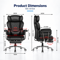Chaise de bureau pivotante à dossier haut avec coussin de dossier matelassé en losanges, base électroplaquée et repose-pieds extensible