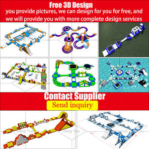 <span class=keywords><strong>Parc</strong></span> aquatique gonflable pour adultes, jeux aquatiques sportifs pour le lac - Product Image 4