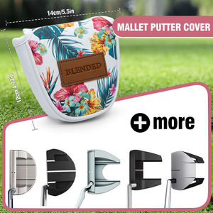 Latest Design Golf Wholesale Golf Club <b>Covers</b> Headcovers Embroidery Golf <b>Putter</b> <b>Cover</b> <b>Mallet</b> - Product Image 3
