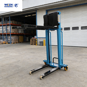 <span class=keywords><strong>Chariot</strong></span> élévateur monté sur camion WGZN, simple, semi-électrique, manuel, portable, capacité 1000 kg - Product Image 3