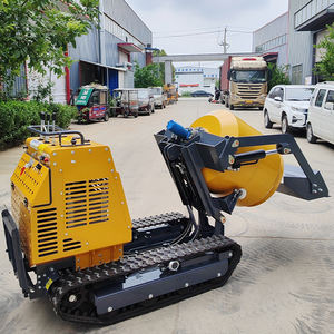 China mini misturador de concreto portátil rastreador 300L micro trilha pequena betoneira e bombas para venda - Product Image 4