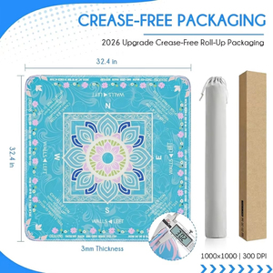 Tapete de Goma Natural Antideslizante para Mesa de Mahjong, Plegable, Lavable, Insonorizante para Mahjong Americano - Product Image 6
