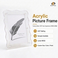 Fabrika Çıkışlı Akrilik Fotoğraf Çerçevesi Şeffaf Fotoğraf Çerçevesi Toptan Özelleştirilmiş Logo Çerçevesi Özel UV Baskılı Masaüstü Çerçeve