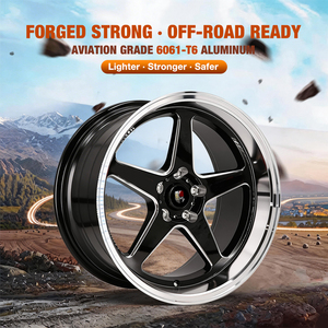 <span class=keywords><strong>ล้อ</strong></span>แม็กซ์ <span class=keywords><strong>KSR</strong></span> Off-Road สีดำเงาขอบ 5 ก้าน ผลิตจากวัสดุฟอร์จ ขนาด 16 17 18 19 20 21 22 23 24 นิ้ว สำหรับ Ford F-150 Raptor และอื่นๆ - Product Image 2