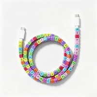 Nuevo Cable de Datos con Cuentas Decorativas, Cable de Carga Rápida para iPhone 17, Cable de Datos Tipo C
