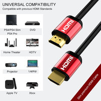 Câble HDMI haute vitesse 4K60Hz 18Gbps à connecteurs plaqués or, très vendu, pour moniteur de jeu, téléviseur, Xbox, PS5