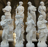 Grande statue de musicien en fibre de verre peinte à la main, ensemble de sculptures d'anges jouant du violon pour la décoration de jardins et d'hôtels, art extérieur de collection pour toutes les saisons