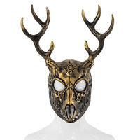 Nouveau produit Masque en latex en forme de crâne de cerf et d'os de mouton pour enfants SKN09 Accessoires de personnage détachables Halloween COS Huaqi Fabriqué en Chine