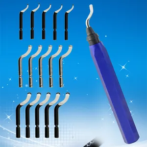 Xử Lý Burr Kim Loại Sửa Chữa Deburring Tool Kit 15 Cái Router Bit Rotary Deburr Blades Remover Tay Deburred Cho Gỗ Nhựa